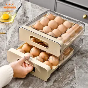 Acrylic Double Layered 32 Eggs Storage Box/Egg Tra