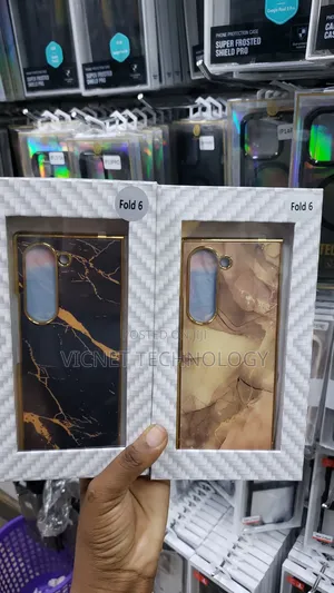 Samsung Fold 6, 5, 4 Marble Cases and Front Screen Protector