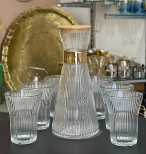 High Quality Borosilicate Vertical Grain Glass Water Set