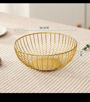 Metalic Golden Fruit Basket*Modern Nordic Bowl