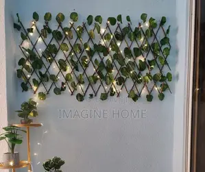 Bedroom Wall Decor Expandable Artificial Green Fence