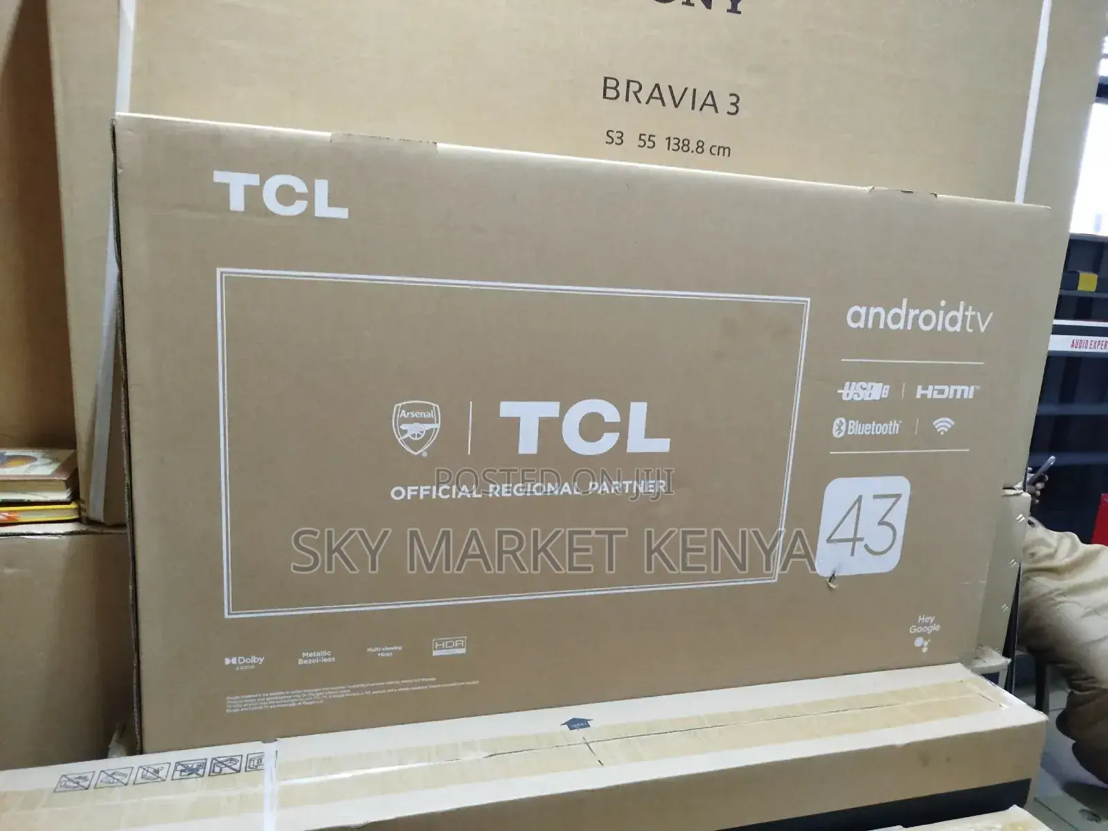 TCL 43′′ S5400a (2024) FHD Smart Android Frameless Tv