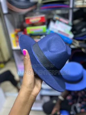 Navy Blue Quality Unisex Fedora Hats