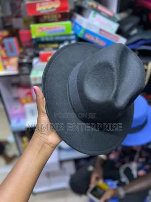 Black Unisex Fedora _Hats at 700