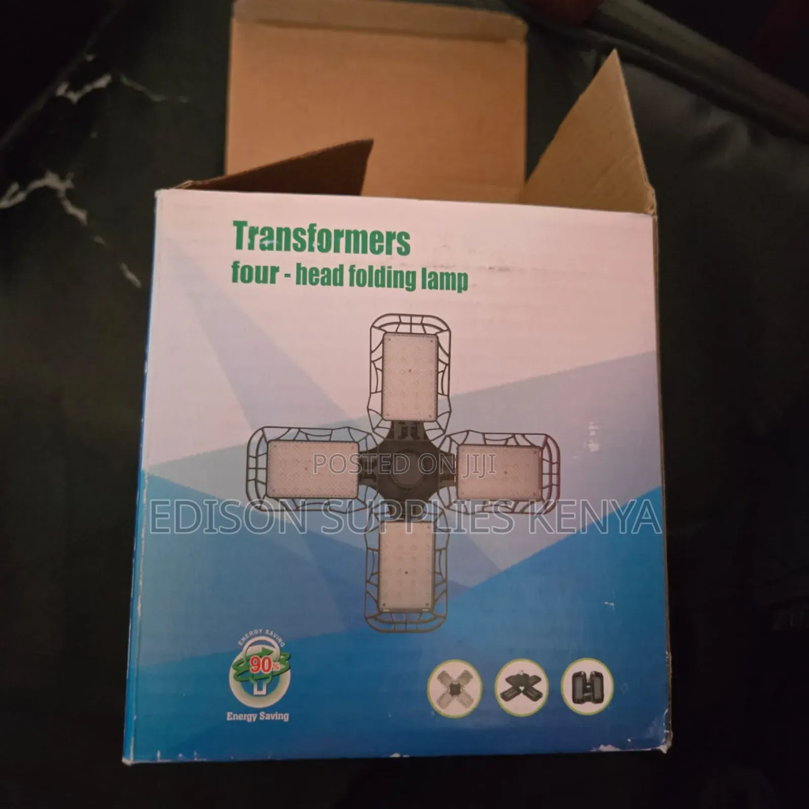 Foldable Fan Bulbs Bright Led Lamp 4 Leaf Bulb 60watts