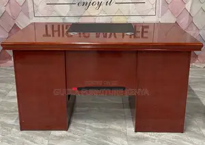 Office Tables:1400mm Executive Table in Mahogany for Office