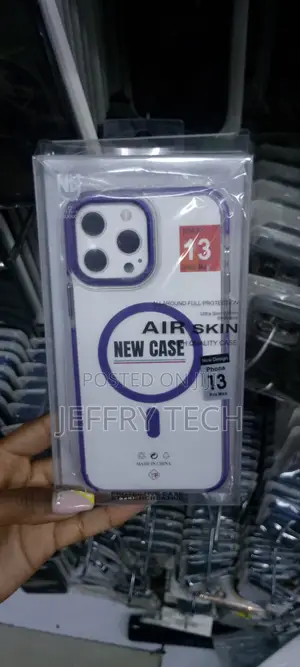 iPhone 13 Pro Max Case Purple Magsafe Clear Case