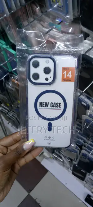 Blue Magsafe Clear Case for Apple iPhone 14 Pro Max