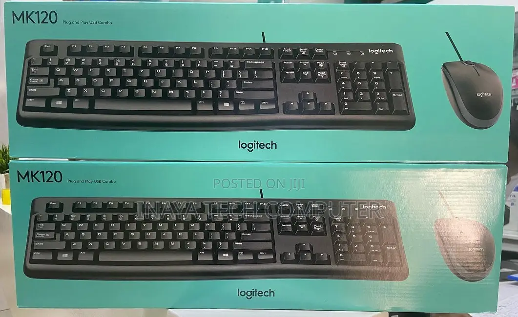 Mk120 Corded Keyboard and Mouse Combo Logitech