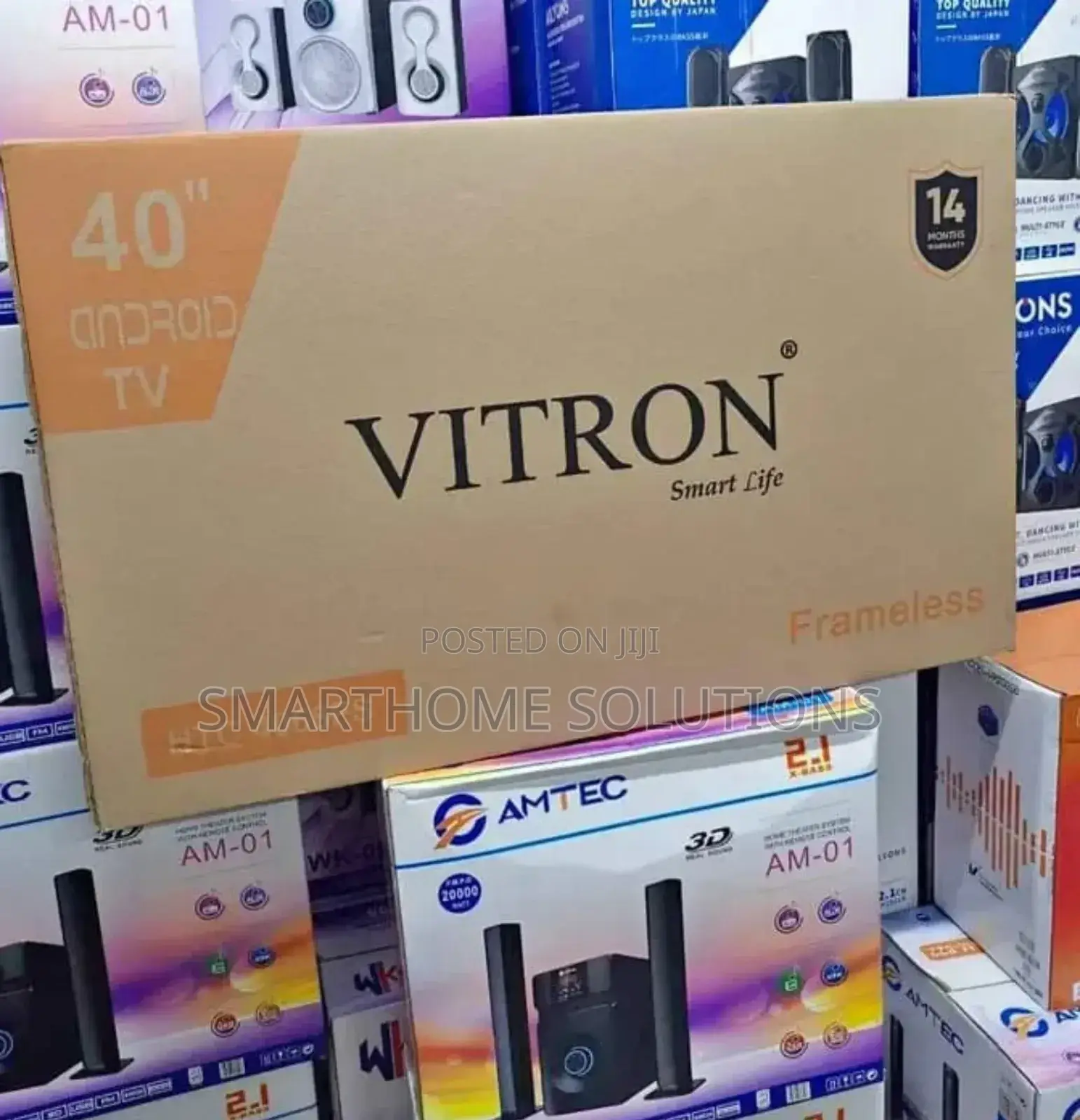 Vitron 40" Smart Android Frameless With Bluetooth