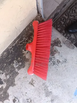 Hard Broom With Wooden Handle