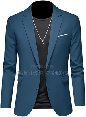 Men Casual Solid Color Slim Fit Blazers