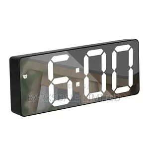 Rectagular Mirror Surface Led Electronic Alarm Clocks