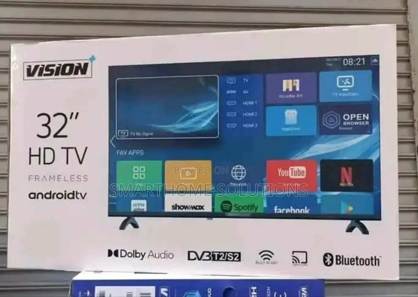 Vision Tv 32 Inches Smart Android Frameless