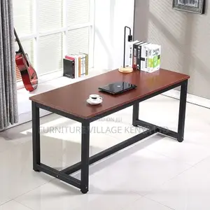Modern Simple Style Auburn Rectangle Writing Table