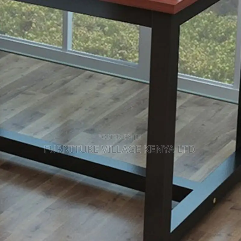 Modern Simple Style Auburn Rectangle Writing Table