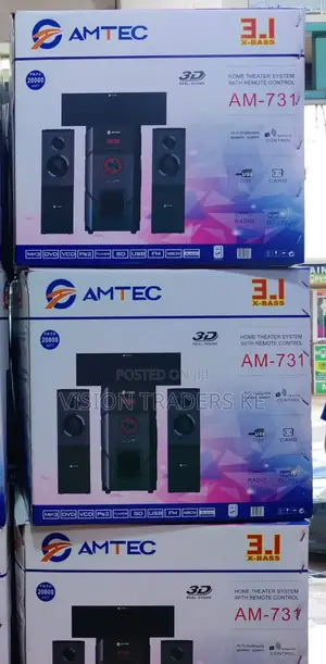 Amtec 3.1ch Am731 Home Theatre System -20000watts