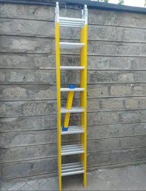 4by8 Yellow Fiberglass Multipurpose Folding Ladder.