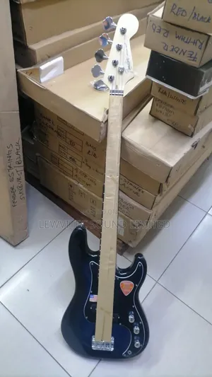 Black Fender Bass Guitar