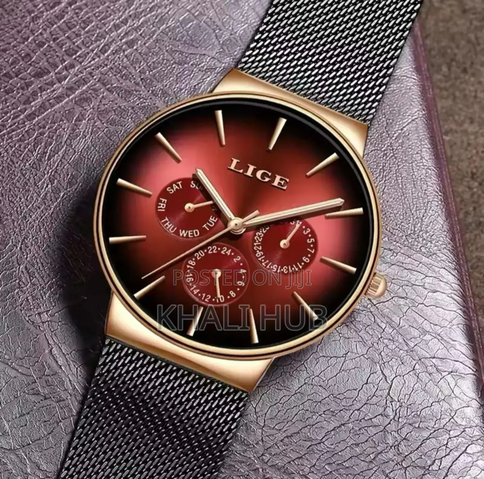 Lige Chronograph Watch‹‹‘ Lige Mesh Chrono Watch