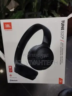 JBL Tune 520bt Wireless on-Ear Headphones (Black)
