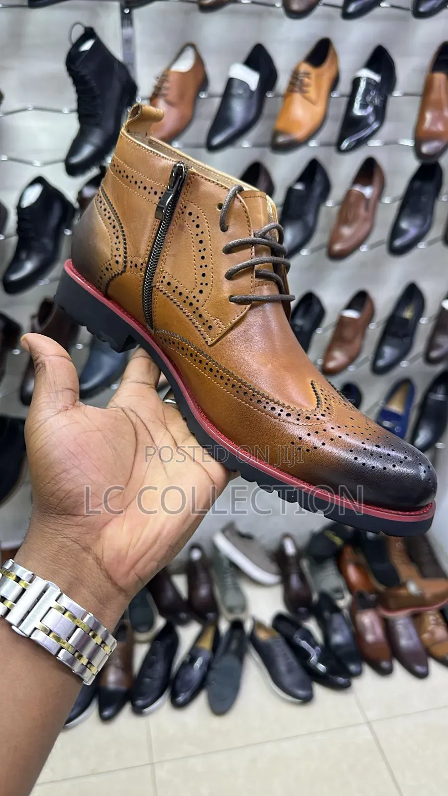 Bootshoe Leather and Rubber Sole