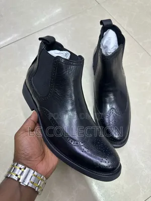Rubber Sole Bootshoe Pure Leather