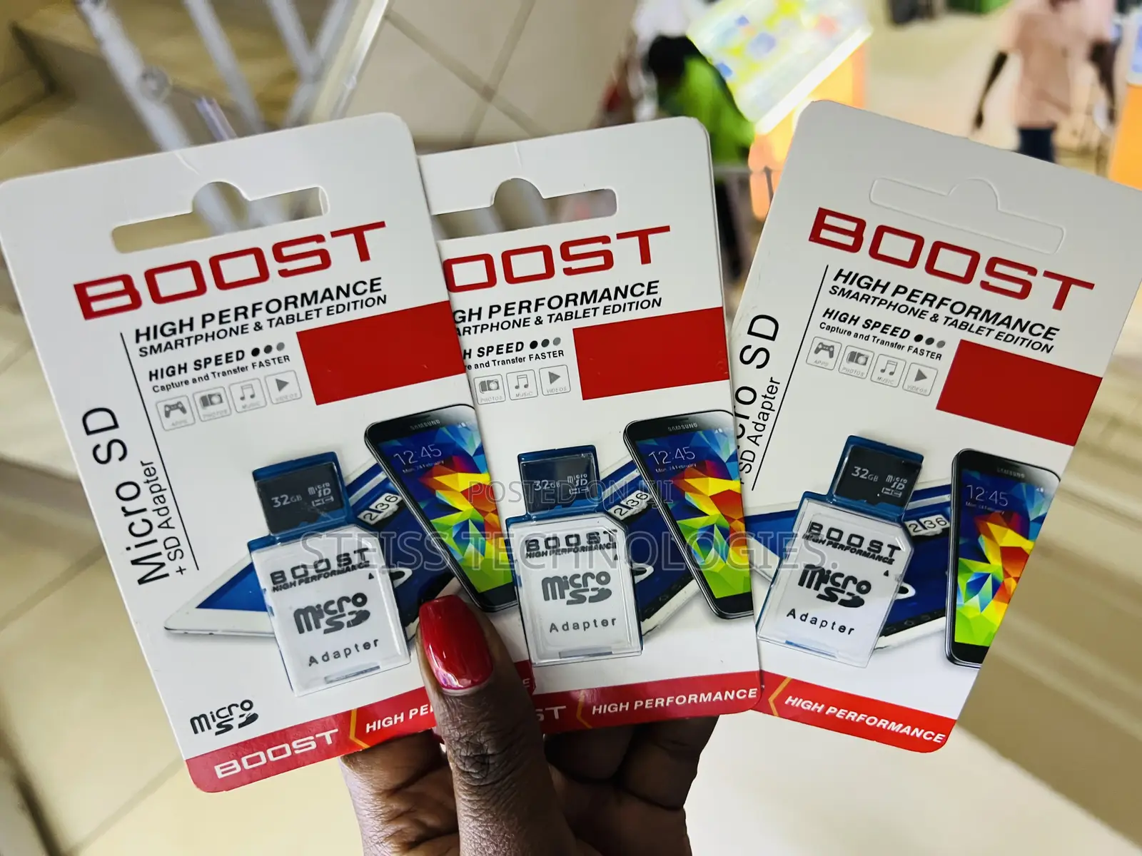32gb Boost Memory Microsd:Cards