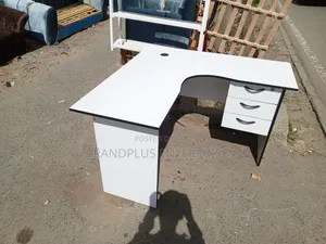 White L Shaped Office Desk