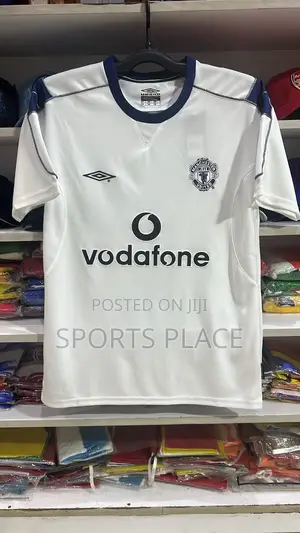 Manchester United 1999/00 ~ White Retro Away Shirt Jersey