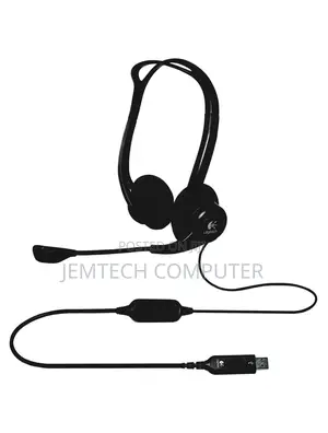 Logitech 960 Office Usb Headset With Noise-Canceling Mic