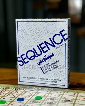 Sequence Strategy Board Game – Fun Family Card Chip Game for All Age