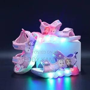 Cartoon Theme Girls Open Shoes