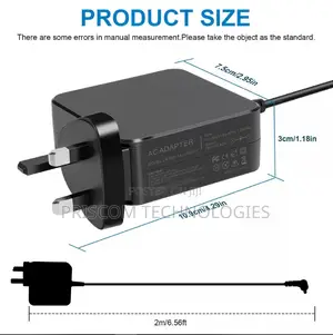 Asus Laptop Charger Complete With Power Cable - 19v, 1.75a