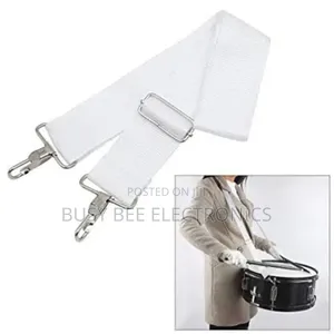 Marching Snare Drum Strap / Tom / Surdo – White
