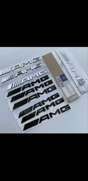 Amg Chrome or Black Decal Badge