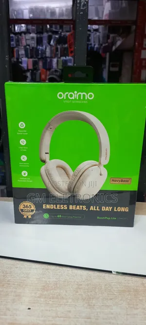 Boompop Lite Enc Over-Ear Wireless Headphones-Golden White.