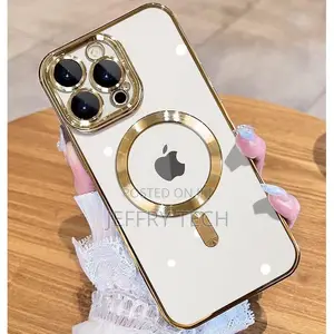 Magnetic Slim Clear Luxury Case for Apple iPhone 15 Pro Max