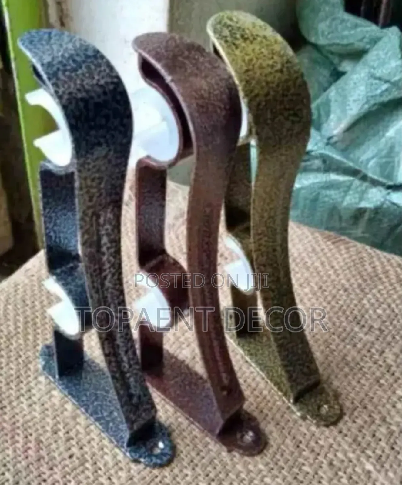 Silver Grey, Brown and Antic Green Wall Juakali Brackets