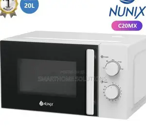 White Nunix 20 Litres Manual Microwave Oven Nu/M20