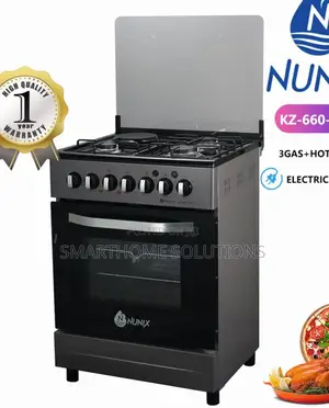 Nunix 60×60 3+1 Standing Cooker With Electric Oven N/3g