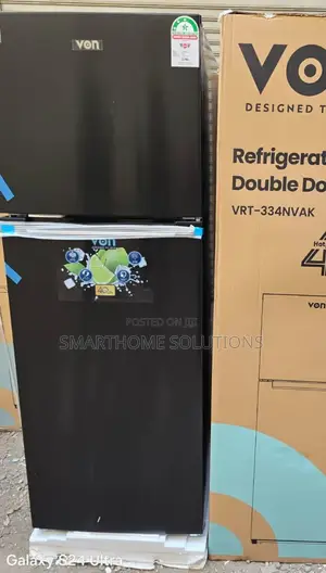 Von 334 Litres Nofrost Two Door Refrigerator v/334l