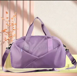 Purple Quality Waterproof Gym Bag With A Shoe Compartment