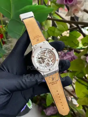 Silver Brown Bing Bang Hublot Automatic Watch