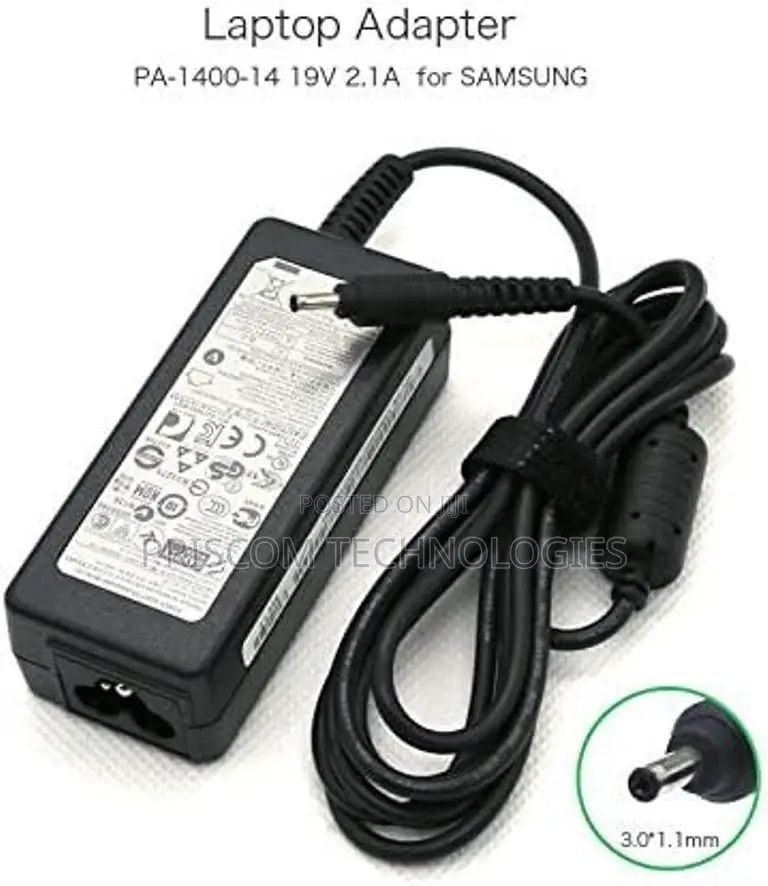 Samsung Adapter Charger 19v, 2.1a, 40w