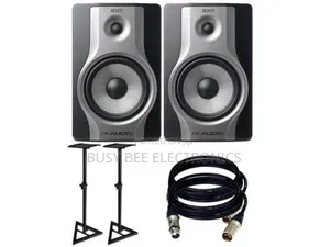 M-Audio Bx8 Carbon Active Studio Monitors With Stands