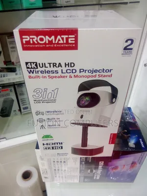 Promate Beamer-A250, Ultra Hd Wireless LCD Projector