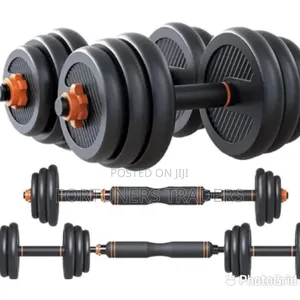 Adjustable 6 in 1 Dumbbell Barbell Kettlebell Set - 30kg