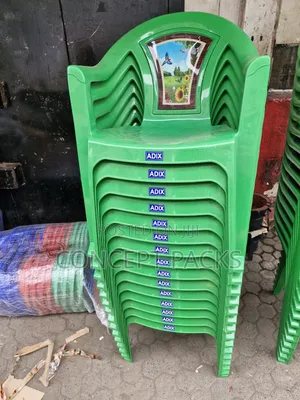 Green Flower Back Chair With Arms