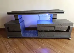 Gray Tv Stand With Lights
